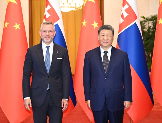 习近平同斯洛伐克总统佩列格里尼会谈