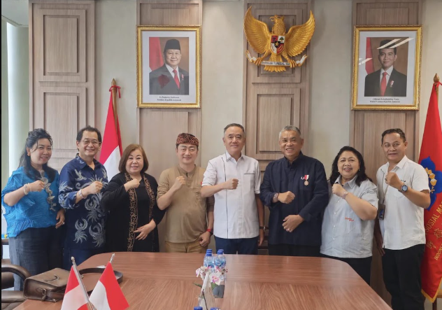 PSMTI总主席陈荣光接待美国洛杉矶印尼侨胞网络主席布策·列来访