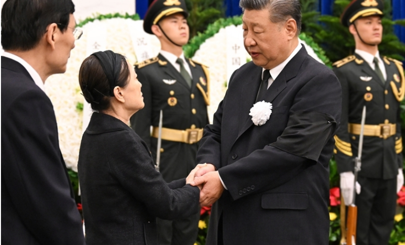 朱镕基同志遗体在京火化习近平等到八宝山革命公墓送别